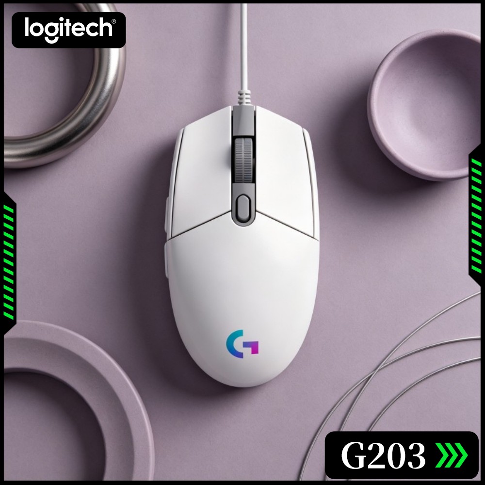 Logitech Mouse G203 - ロジクール G203 有線ゲーミングマウス 家庭・ゲーム・オフィス対応 ダイナミックRGB マルチレベルDPI
