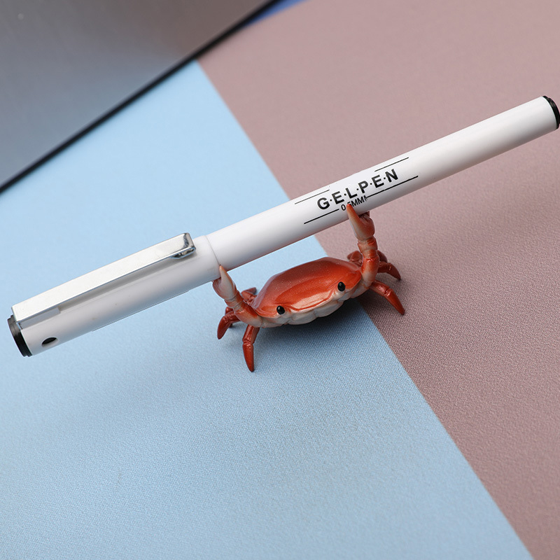 Desk Setup Accessories Aesthetic - クリエイティブな文房具としての面白いカニのデスクトップペンホルダー