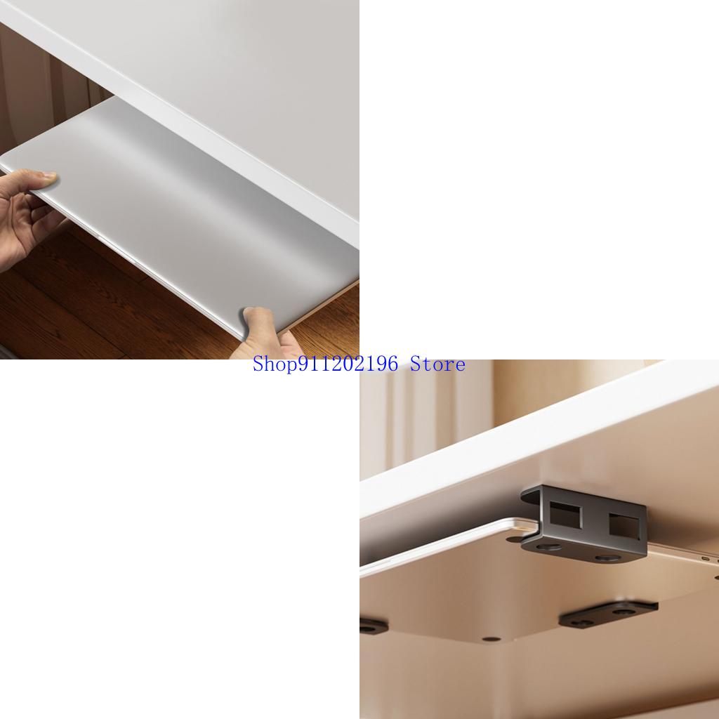 Desk Setup Build - ノートブックスタンド デスク下収納ホルダー 炭素鋼製 工具不要のセットアップ