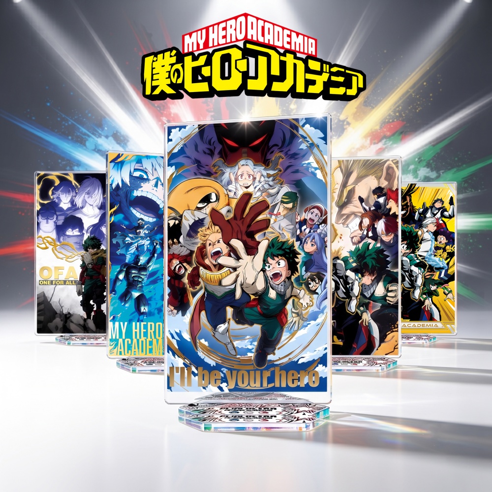 Desk Setup Poster - 僕のヒーローアカデミア アクリルスタンドキーホルダー 2026年新作 デク バコーク トドロキ