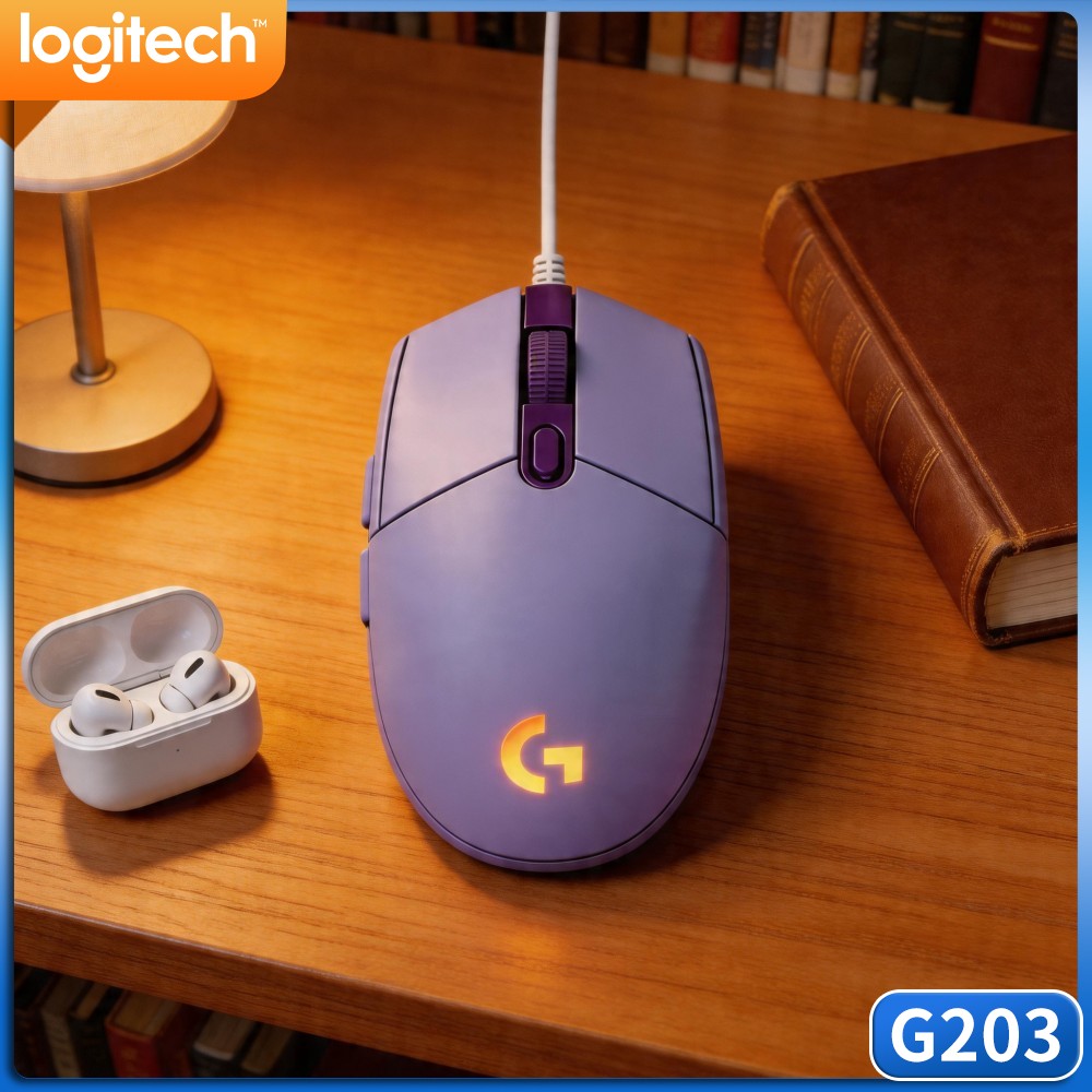 Logitech Mouse G203 - ロジクール G203 有線ゲーミングマウス 堅牢な作り 反応の良いキー 可変DPI