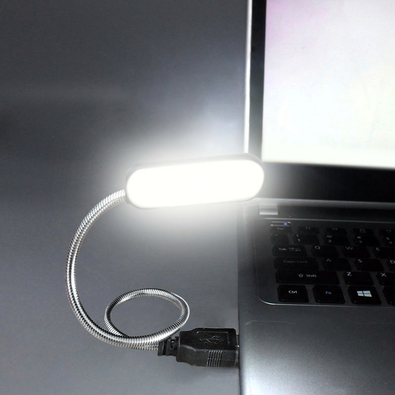 ミニ 4 LED ブックランプポータブル USB 読書ナイト - Desk Setup Notebook のレビューと価格