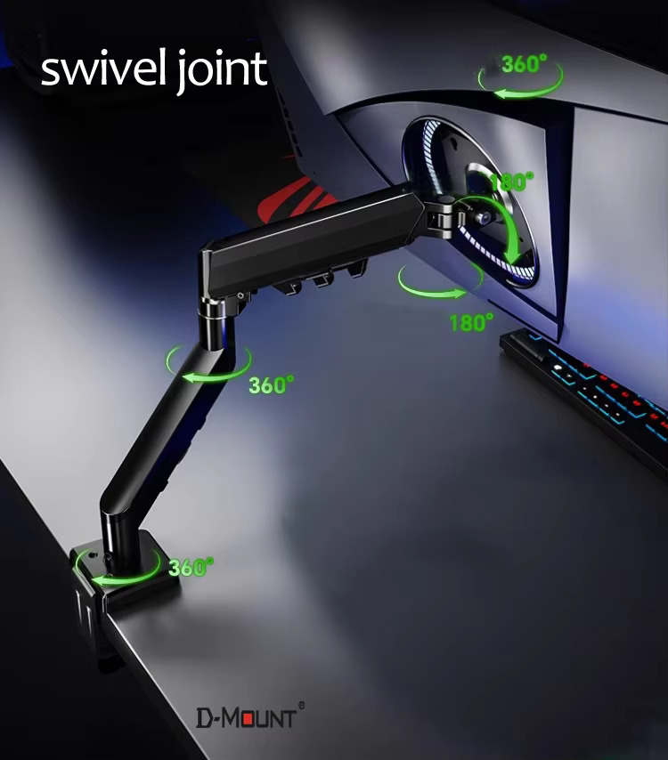 D290 金属製 13～32インチ対応 デュアルモニター用  - Monitor Arm Clamp のレビューと価格