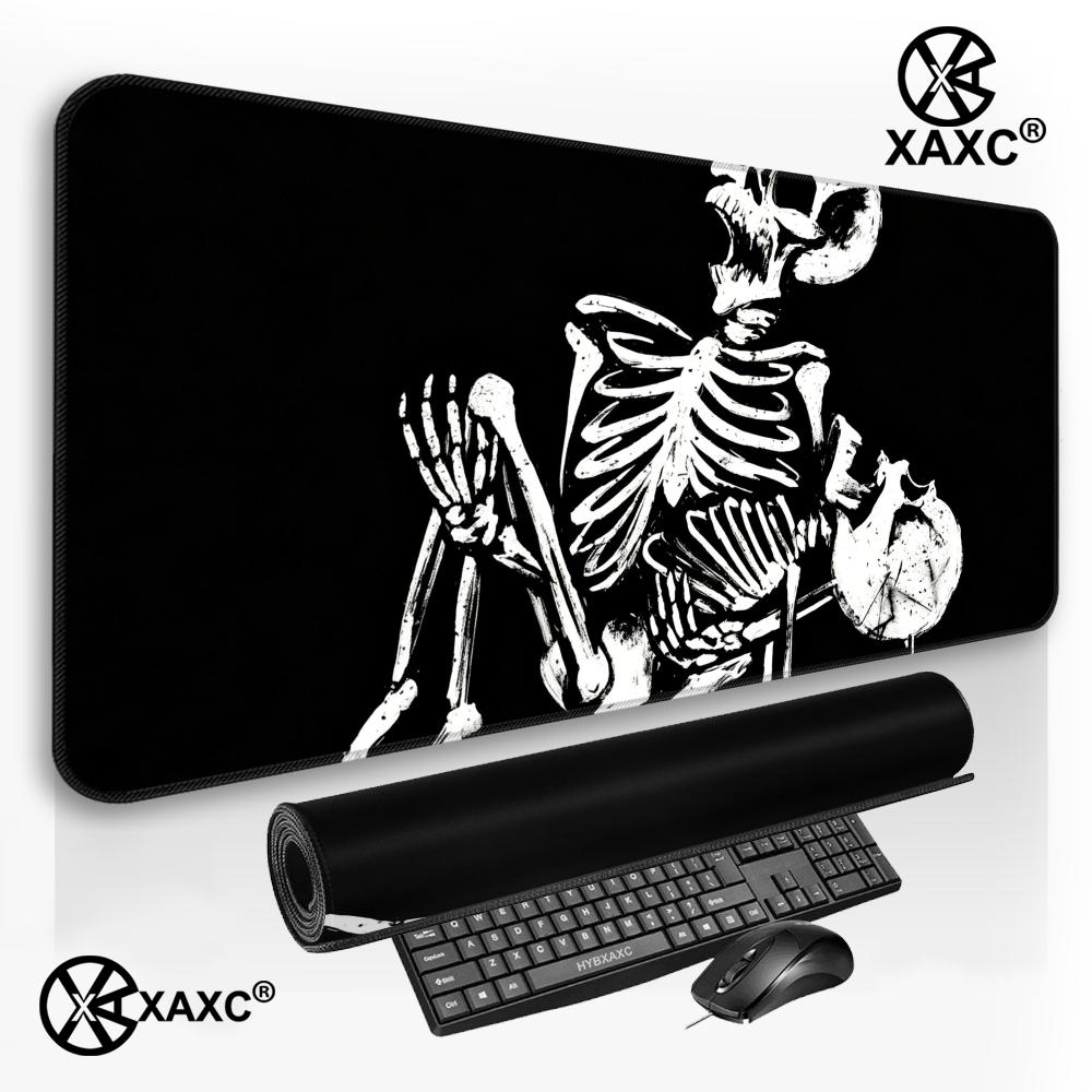 スカルマウスパッド ダークインク デスクマット ゲーミングデ - Desk Setup Dark のレビューと価格