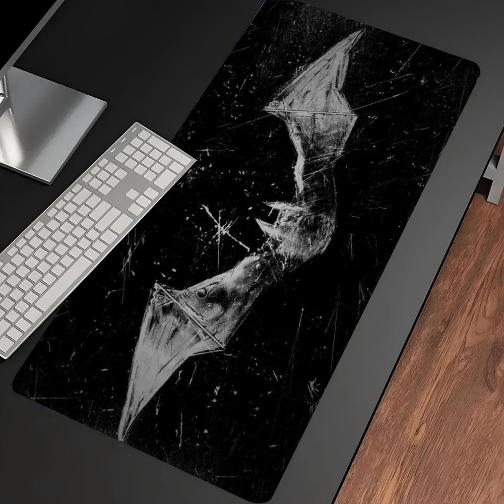ダークレッドのコウモリ柄大型ゲーミングマウスパッド、滑り止め - Desk Setup Pc And Laptop のレビューと価格