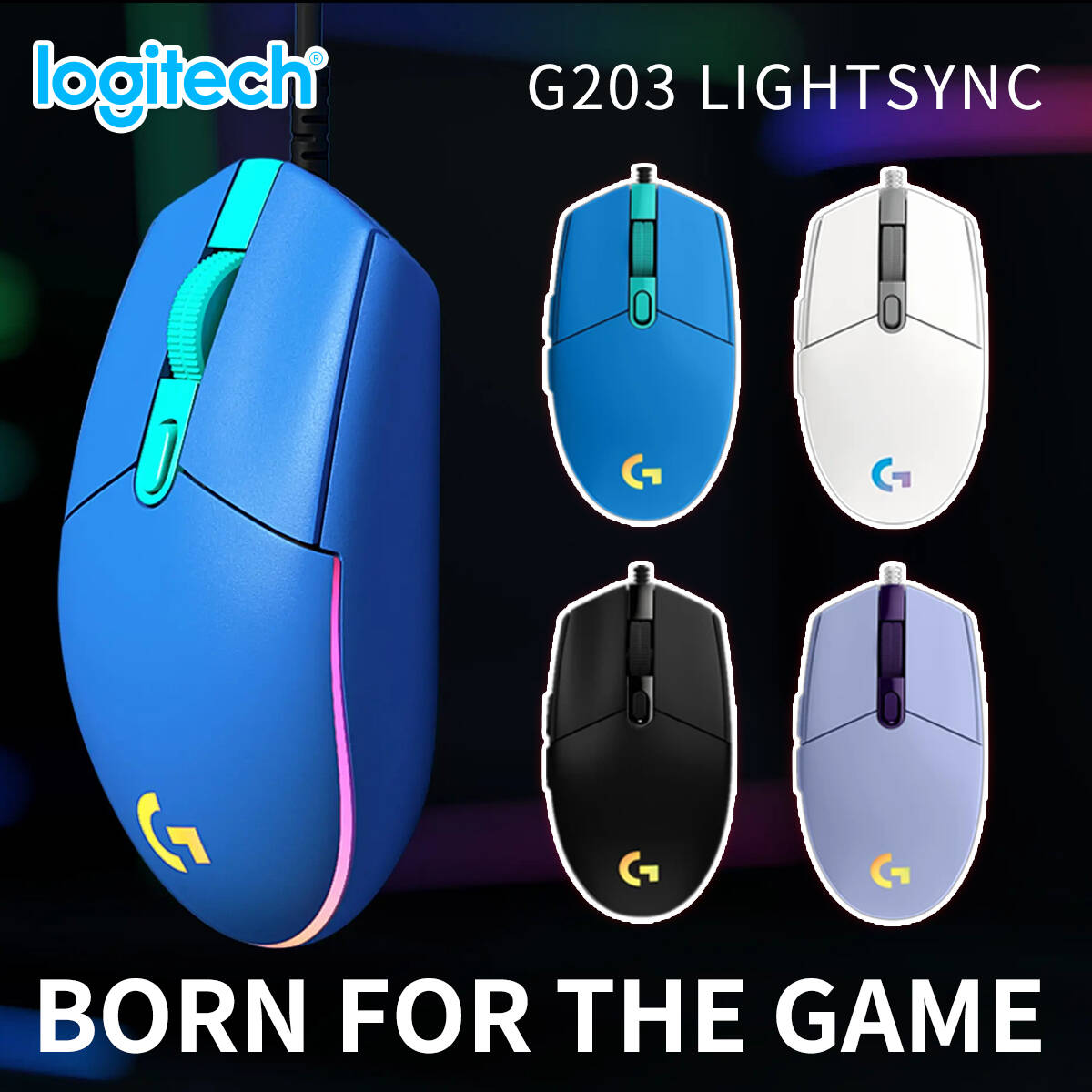 ロジクール G203 有線ゲーミングマウス 家庭・ゲーム・オ - Logitech Mouse G203 のレビューと価格