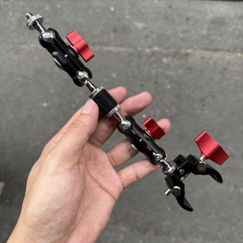 新しい【1セットカメラ写真撮影アクセサリー金属製スーパークラ - Monitor Arm Clamp のレビューと価格