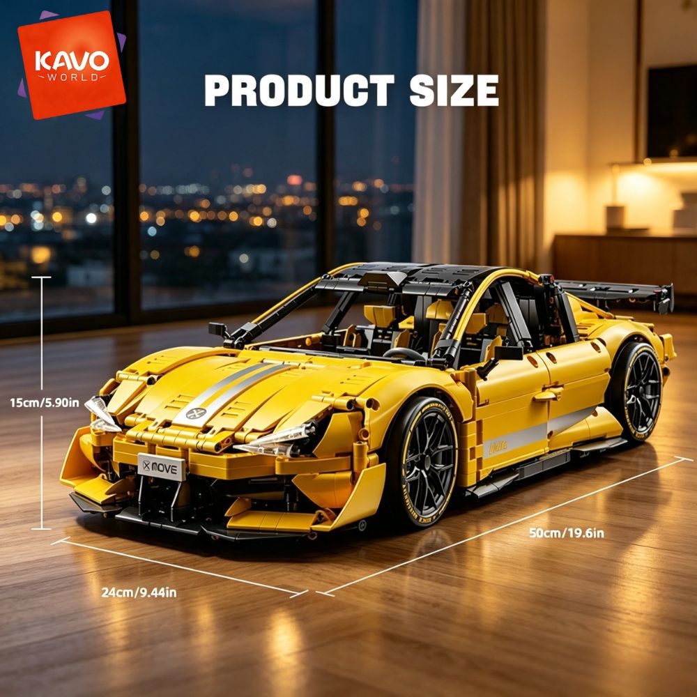 KAVOWORLD 2143ピース イエロー 1:10 ビル - Desk Setup Build のレビューと価格