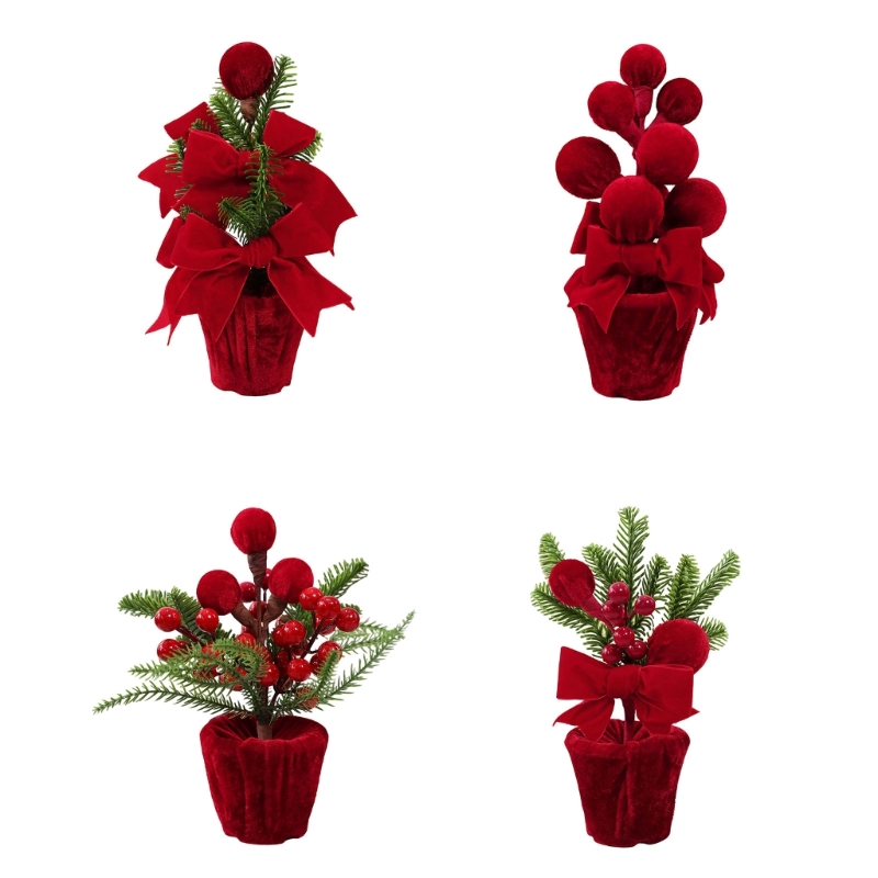 ファブリック鉢植えクリスマステーブルデコレーション自立式ホリ - Plant Pot Small Desk のレビューと価格