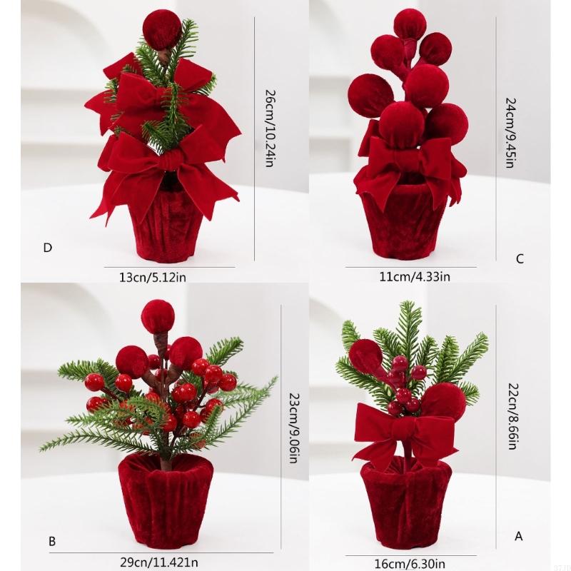 ファブリック鉢植えクリスマステーブルデコレーション自立式ホリ - Plant Pot Small Desk のレビューと価格