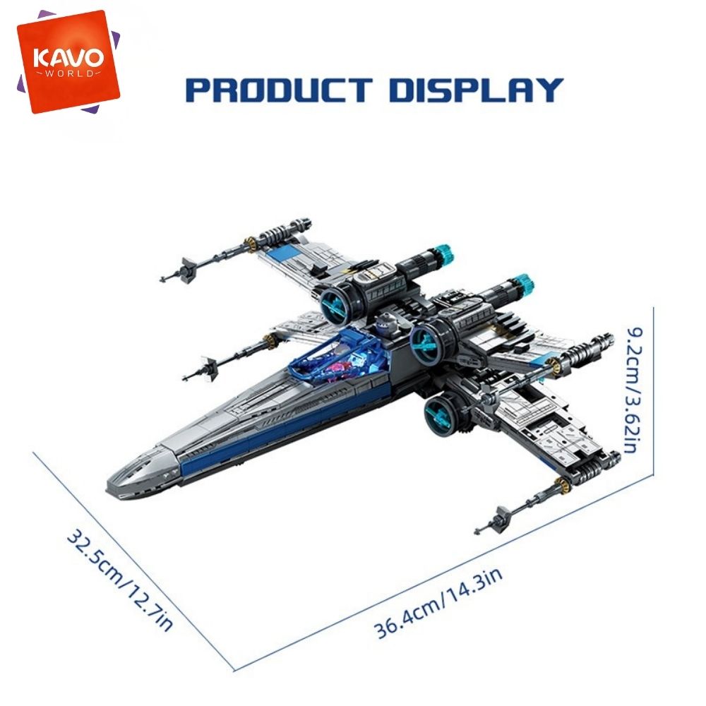KAVOWORLD 1271ピース SF宇宙戦闘機組み立てブ - Desk Setup Build のレビューと価格