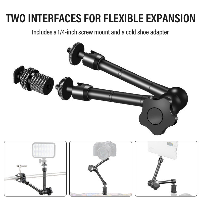 マジックアーム 7/11/20インチ 360 °   回転可 - Monitor Arm Clamp のレビューと価格
