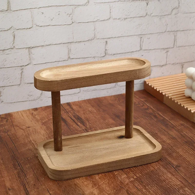 ホット木製収納棚 2 段デスクトップオーガナイザー棚デスクデ - Desk Setup Productivity のレビューと価格