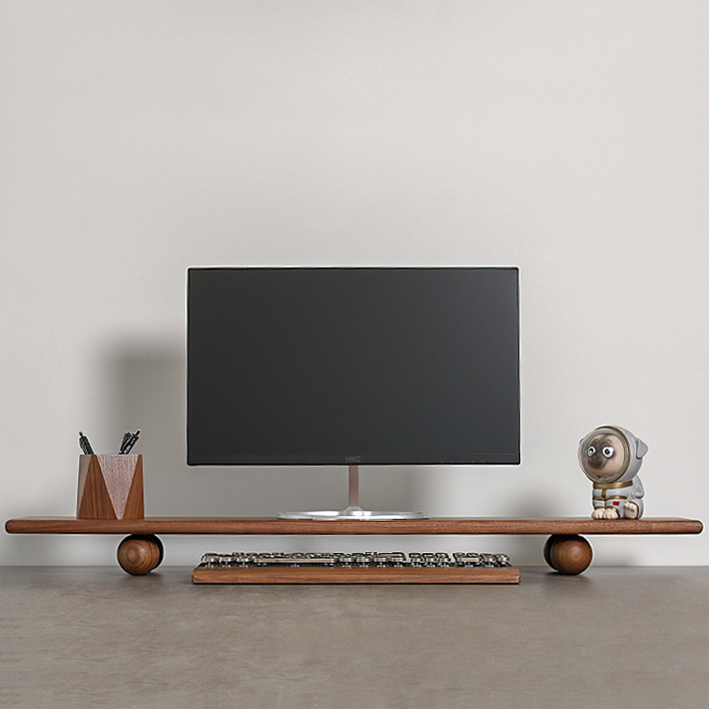 無垢材モニターライザー ノートパソコン昇降スタンド デスクト - Desk Setup Laptop And Monitor のレビューと価格