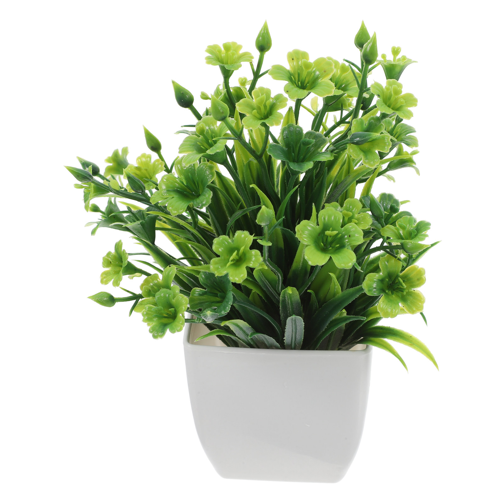 リアルな造花鉢植え、小型の人工盆栽。デスク、オフィス、家庭の - Plant Pot Small Desk のレビューと価格