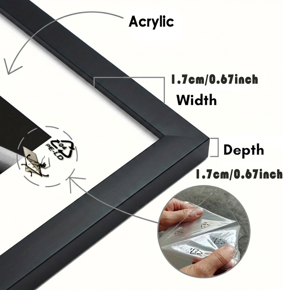 2個セット ホワイト額縁セット マット付き デスクトップ/壁 - Desk Setup Poster のレビューと価格