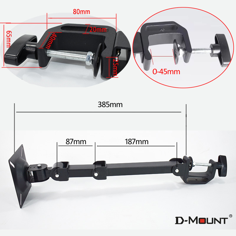 10kg LCD-5T-L ロングアーム 10mm-45mm - Monitor Arm Clamp のレビューと価格