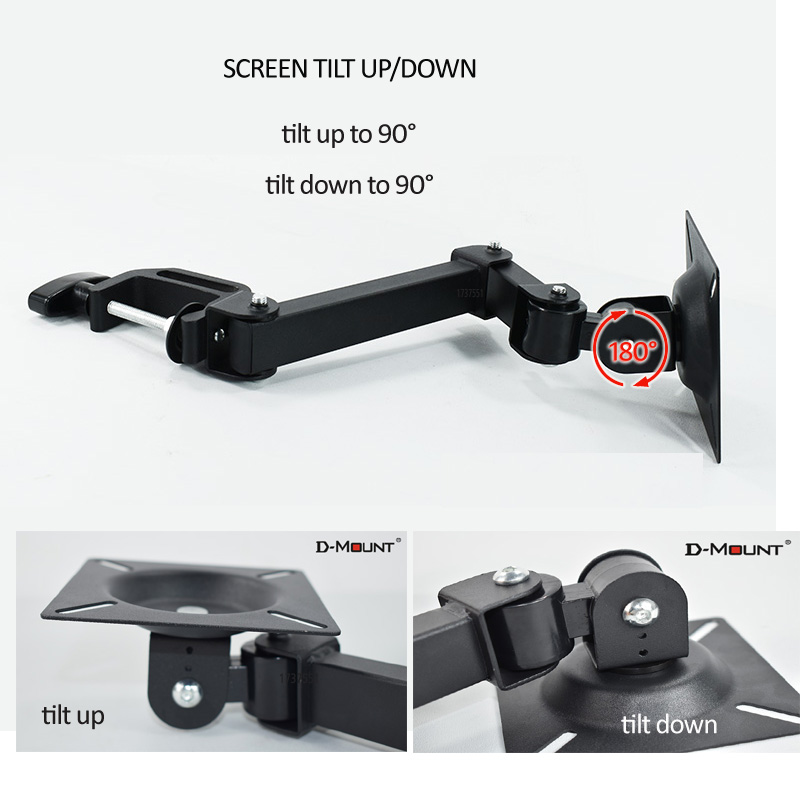 10kg LCD-5T-L ロングアーム 10mm-45mm - Monitor Arm Clamp のレビューと価格