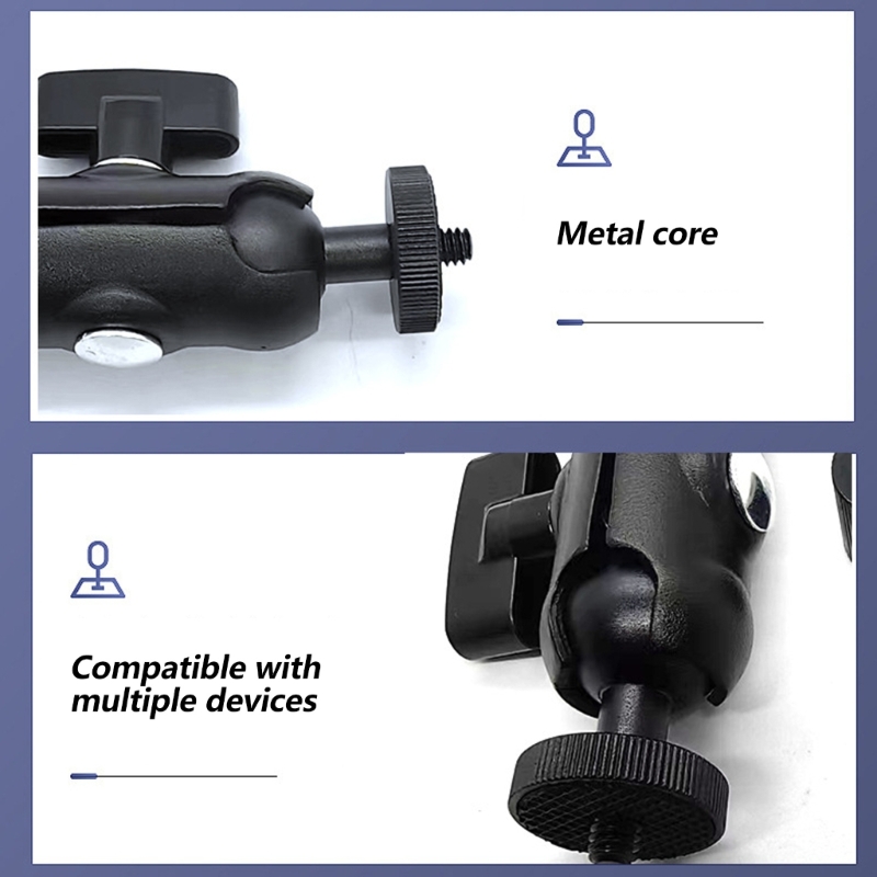 ダブルボールヘッドマジックアーム360度回転 °   デュア - Monitor Arm Clamp のレビューと価格