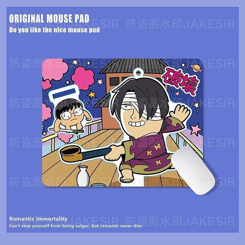 かわいい銀魂柄大型マウスパッド、滑り止めデスクマット、オフィ - Desk Setup Notebook のレビューと価格