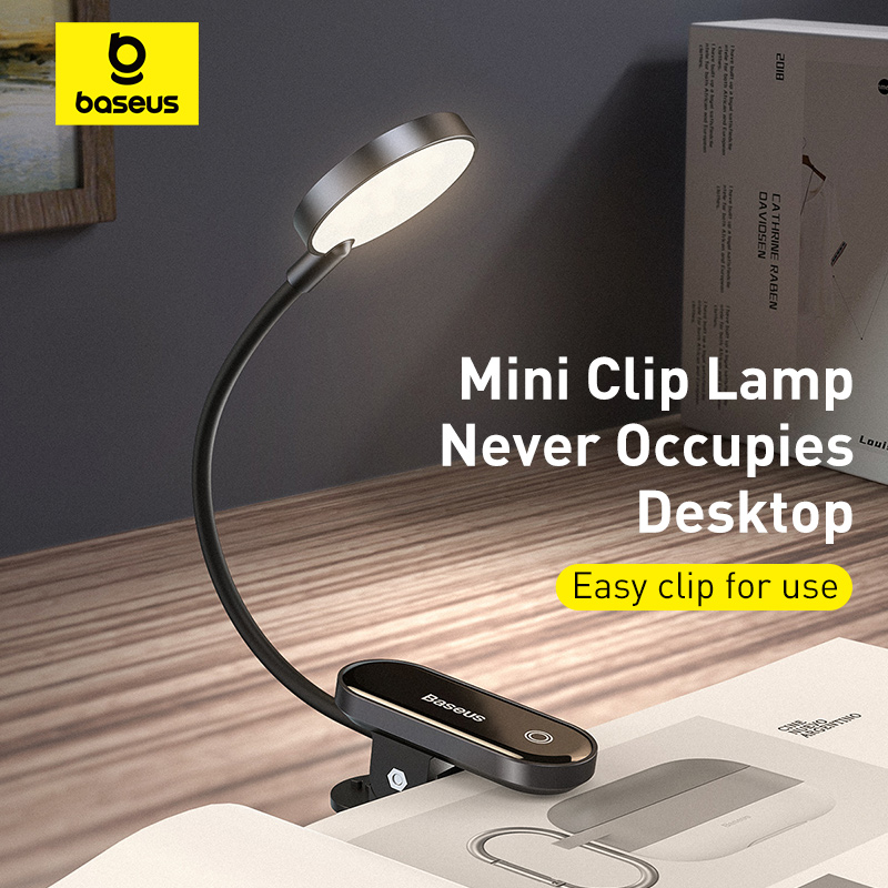 Baseus ポータブルデスクランプ LEDミニクリップ U - Desk Setup Notebook のレビューと価格