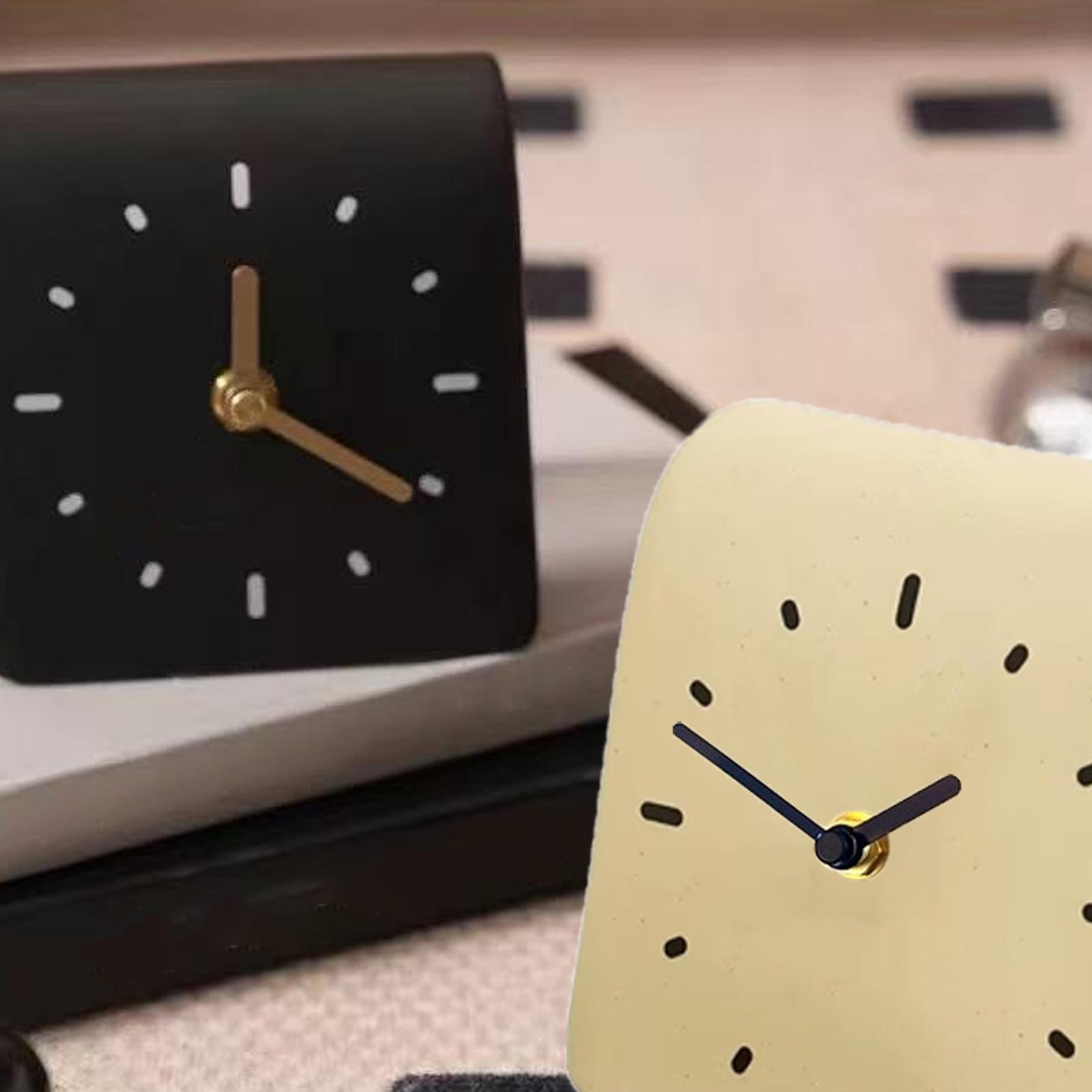 卓上時計 モダンアート シェルフクロック 装飾用サイレントデ - Desk Setup Productivity のレビューと価格