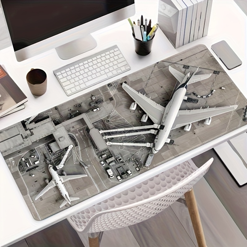 航空空港拡張ゲーミングデスクマット滑り止めゴム製特大キーボー - Desk Setup Simulator のレビューと価格
