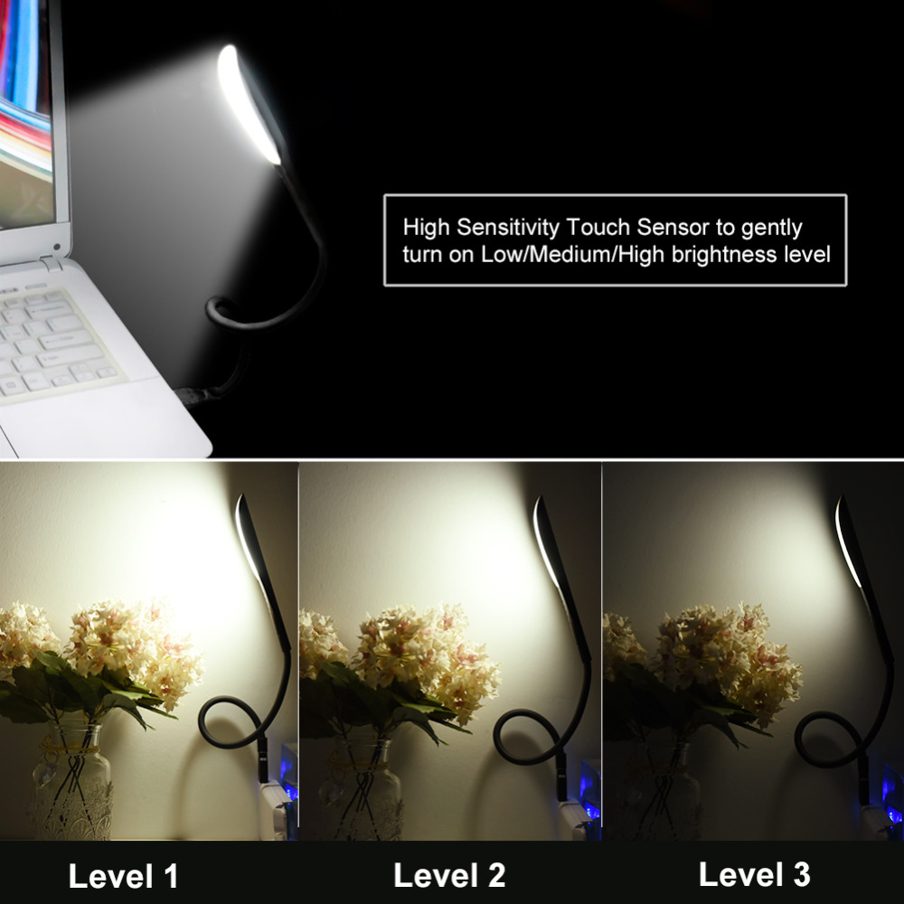ミニポータブルLEDラップトップライト,タッチセンサー,調節 - Desk Setup Notebook のレビューと価格