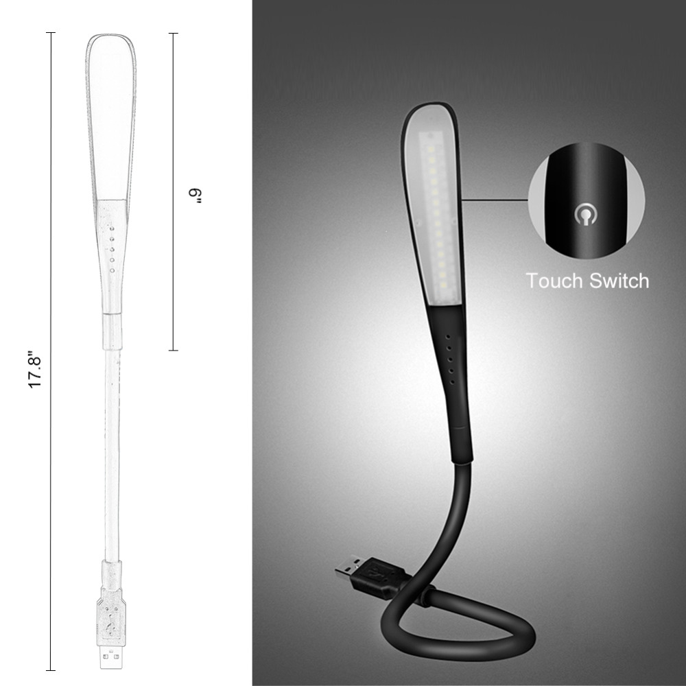 ミニポータブルLEDラップトップライト,タッチセンサー,調節 - Desk Setup Notebook のレビューと価格