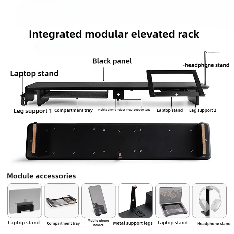 モジュラーモニターライザー スタンド 人間工学に基づいたデス - Desk Setup Laptop And Monitor のレビューと価格