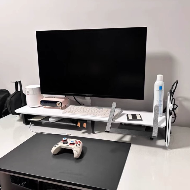 モジュラーモニターライザー スタンド 人間工学に基づいたデス - Desk Setup Laptop And Monitor のレビューと価格