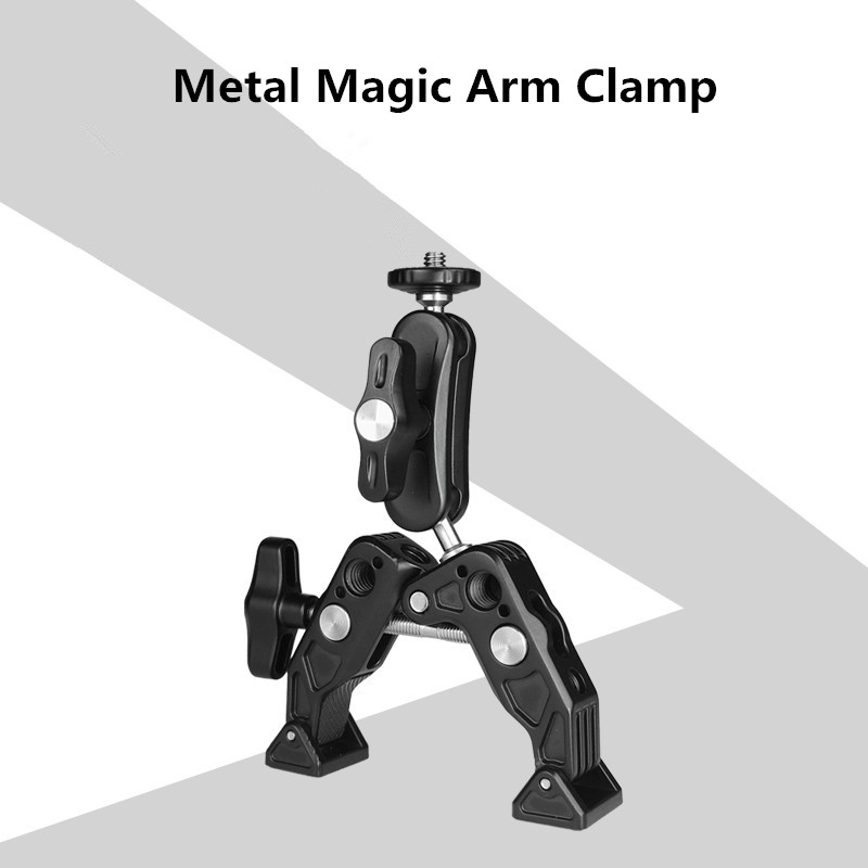 メタルスーパークランプ 360 ボールヘッド付きマジックアー - Monitor Arm Clamp のレビューと価格