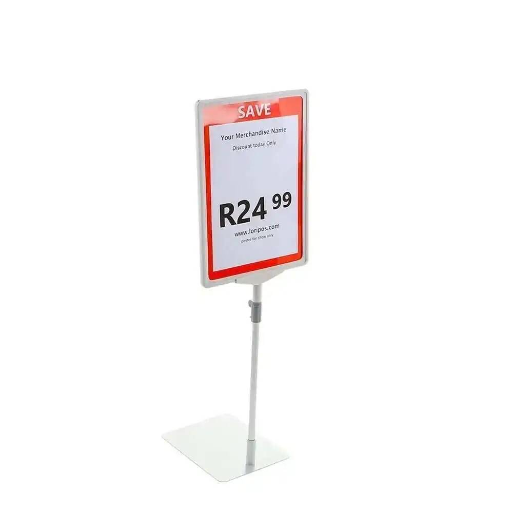 ホワイト A4 フレームポッププライスラベルホルダープロモー - Desk Setup Poster のレビューと価格