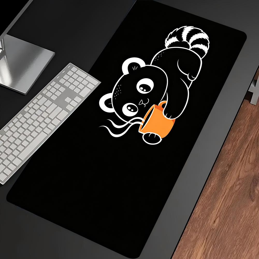 かわいいラインアート猫がコーヒーカップを持った大型ゲーミング - Desk Setup Pc And Laptop のレビューと価格