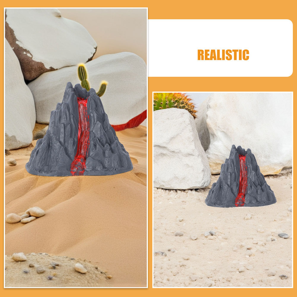 6個入り、火山の溶岩を模したプラスチック製のミニチュア火山の - Desk Setup Simulator のレビューと価格