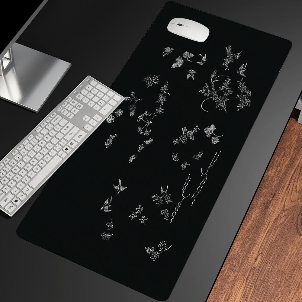 植物柄マウスパッド スピード オフィスデスクアクセサリー ゲ - Desk Setup With Plants のレビューと価格
