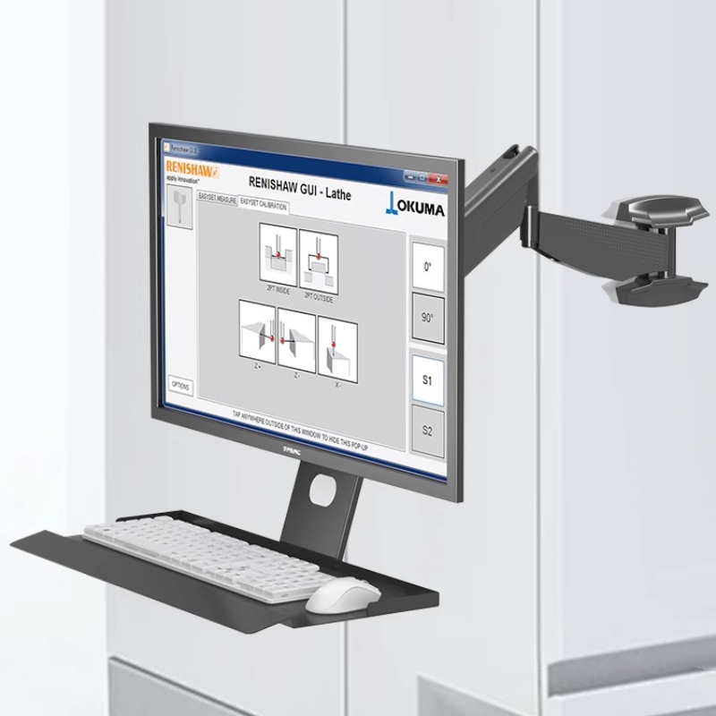 ヘビーデューティモニターマウントラック人間工学に基づいた調節 - Monitor Arm Clamp のレビューと価格