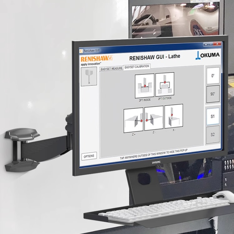 ヘビーデューティモニターマウントラック人間工学に基づいた調節 - Monitor Arm Clamp のレビューと価格