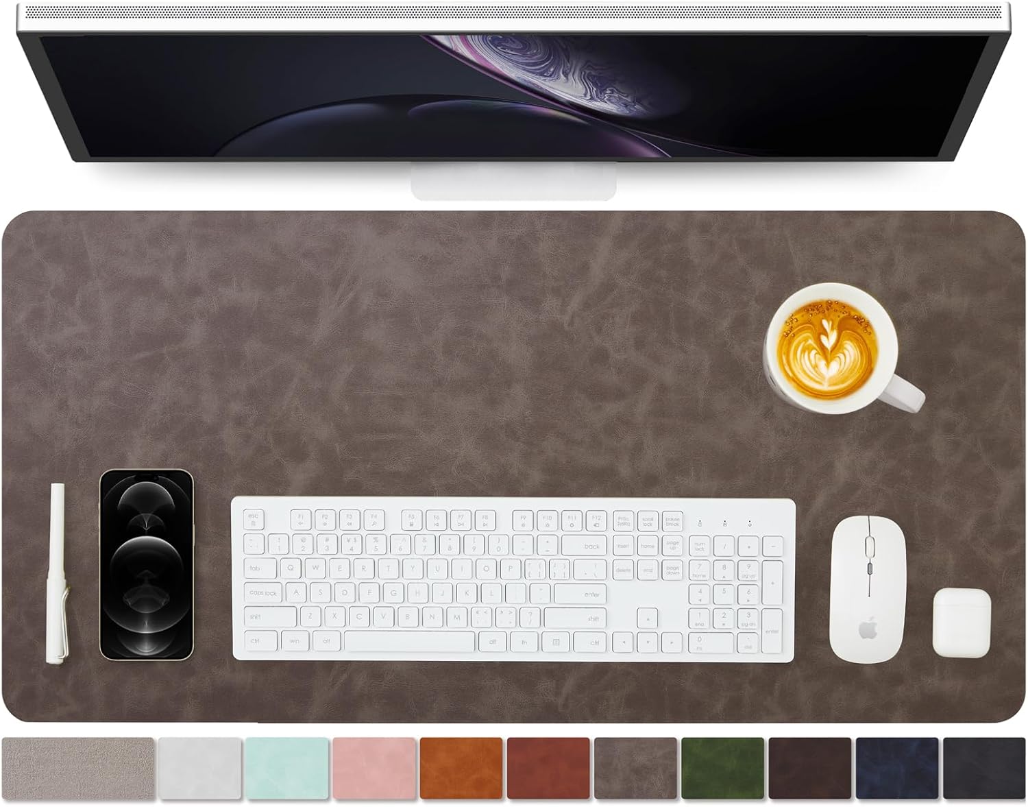 YSAGI レザーデスクマット - オフィスや家庭用の滑り止 - Desk Setup Accessories Aesthetic のレビューと価格