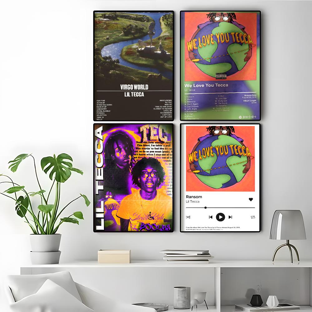 L-Lil Tecca アルバムカバーアート ヒップスタール - Desk Setup Poster のレビューと価格