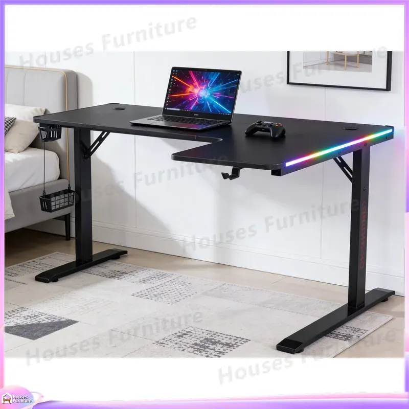大型160cmゲーミングデスク LEDライト付き 人間工学に - Desk Setup Gaming Pc のレビューと価格