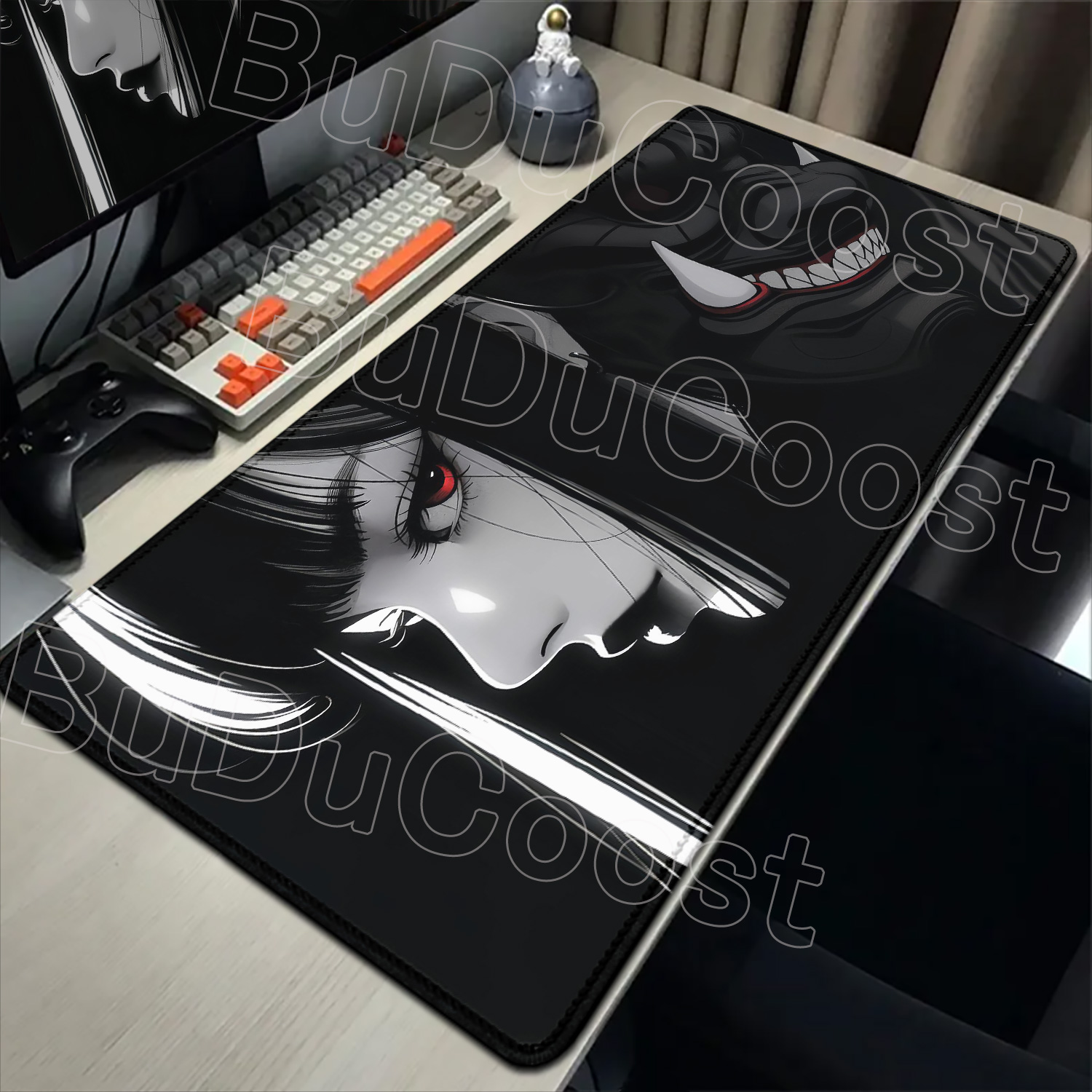 新入荷 HD ダークアニメガール マウスパッド 大型 パソコ - Desk Setup Dark のレビューと価格