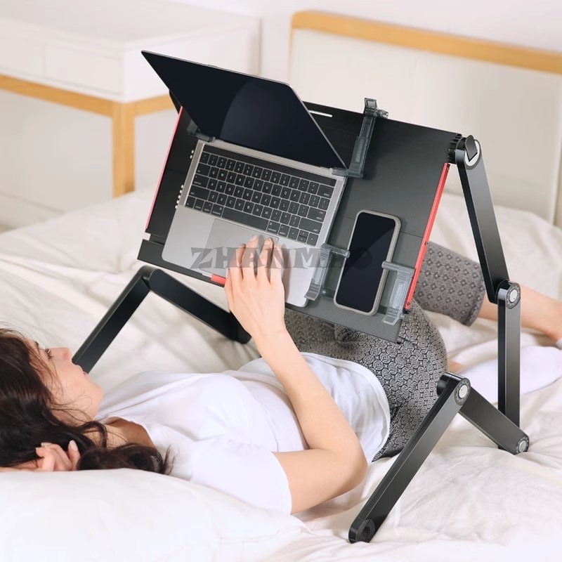 ベッドに横たわる、ラップトップデスク、折りたたみ式タブレット - Desk Setup Notebook のレビューと価格