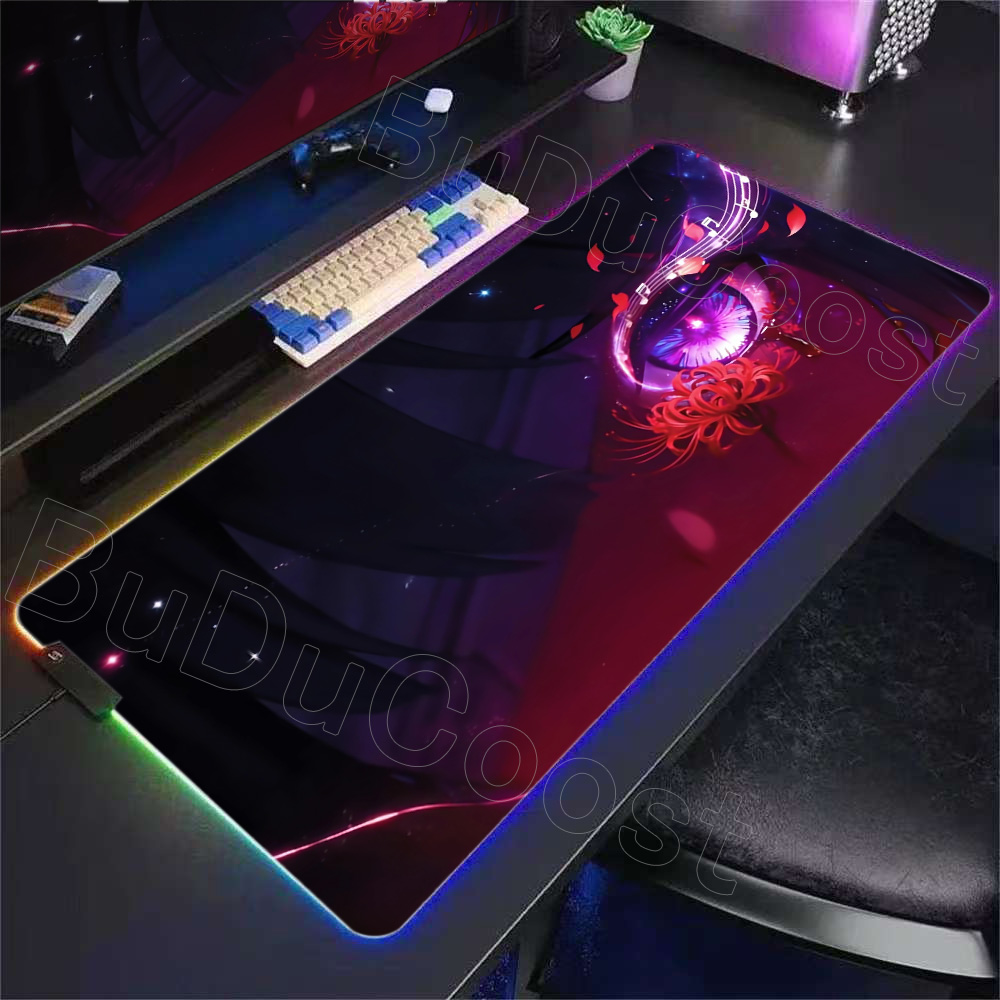 RGB デスクマット 美しいショアキーパー チサ アニメ 大 - Desk Setup Gaming Pc のレビューと価格