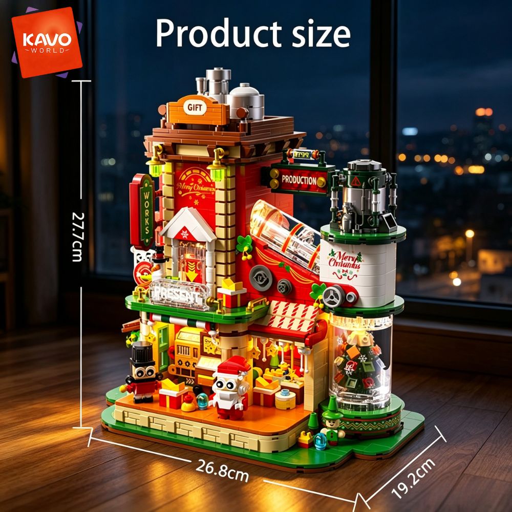 KAVOWORLD 2775ピース クリスマスギフト 工場ビ - Desk Setup Build のレビューと価格
