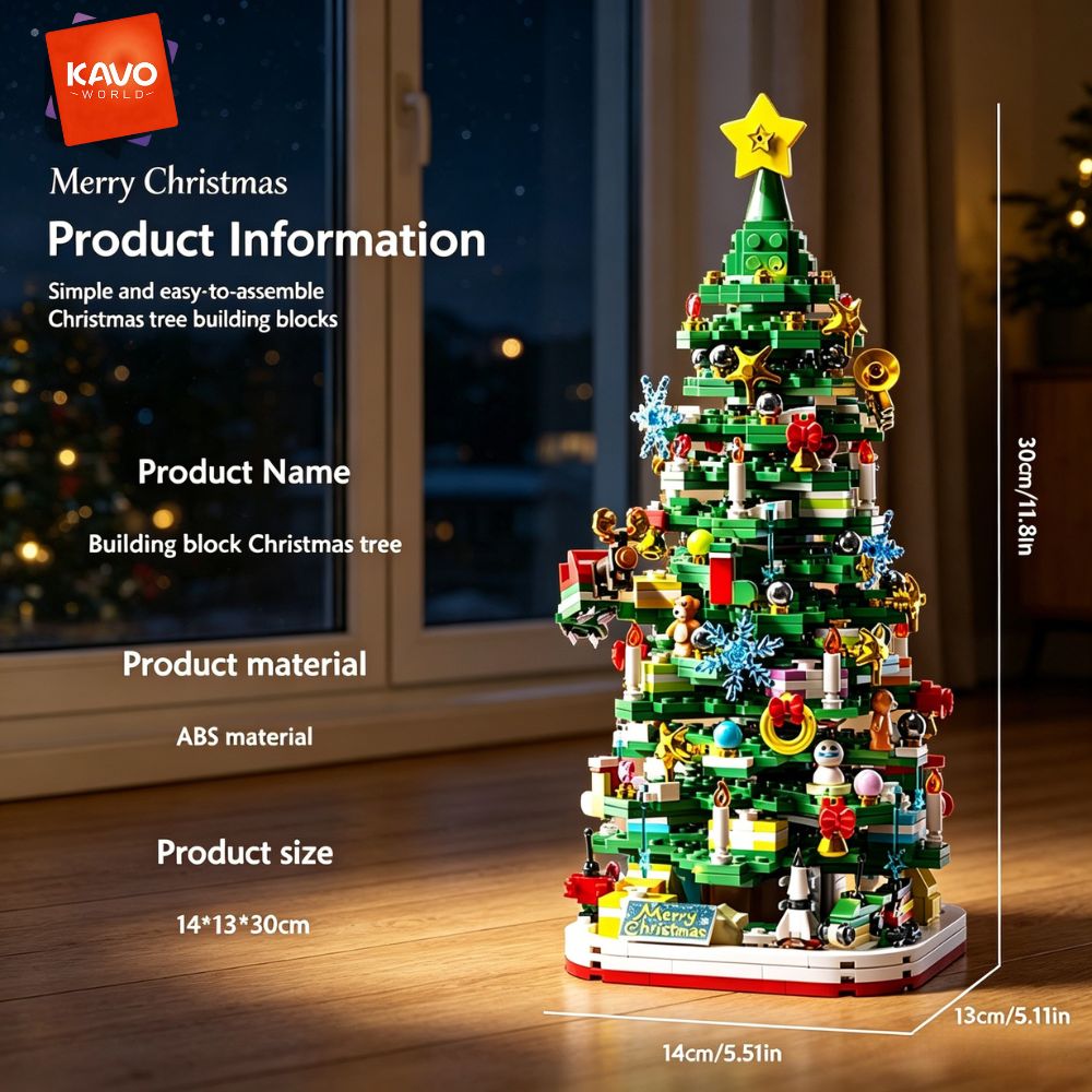KAVOWORLD 1024ピース クリスマスツリー 組み立 - Desk Setup Build のレビューと価格