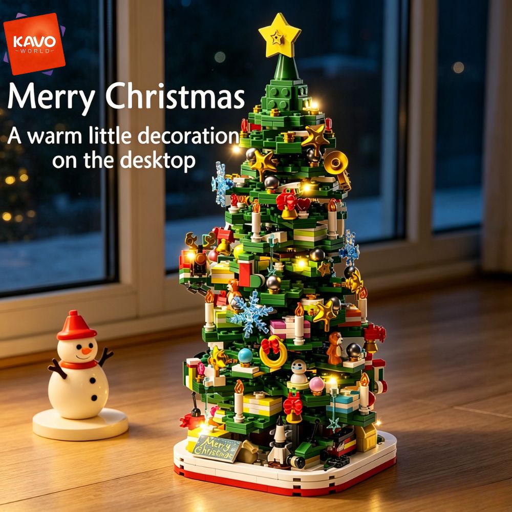 KAVOWORLD 1024ピース クリスマスツリー 組み立 - Desk Setup Build のレビューと価格