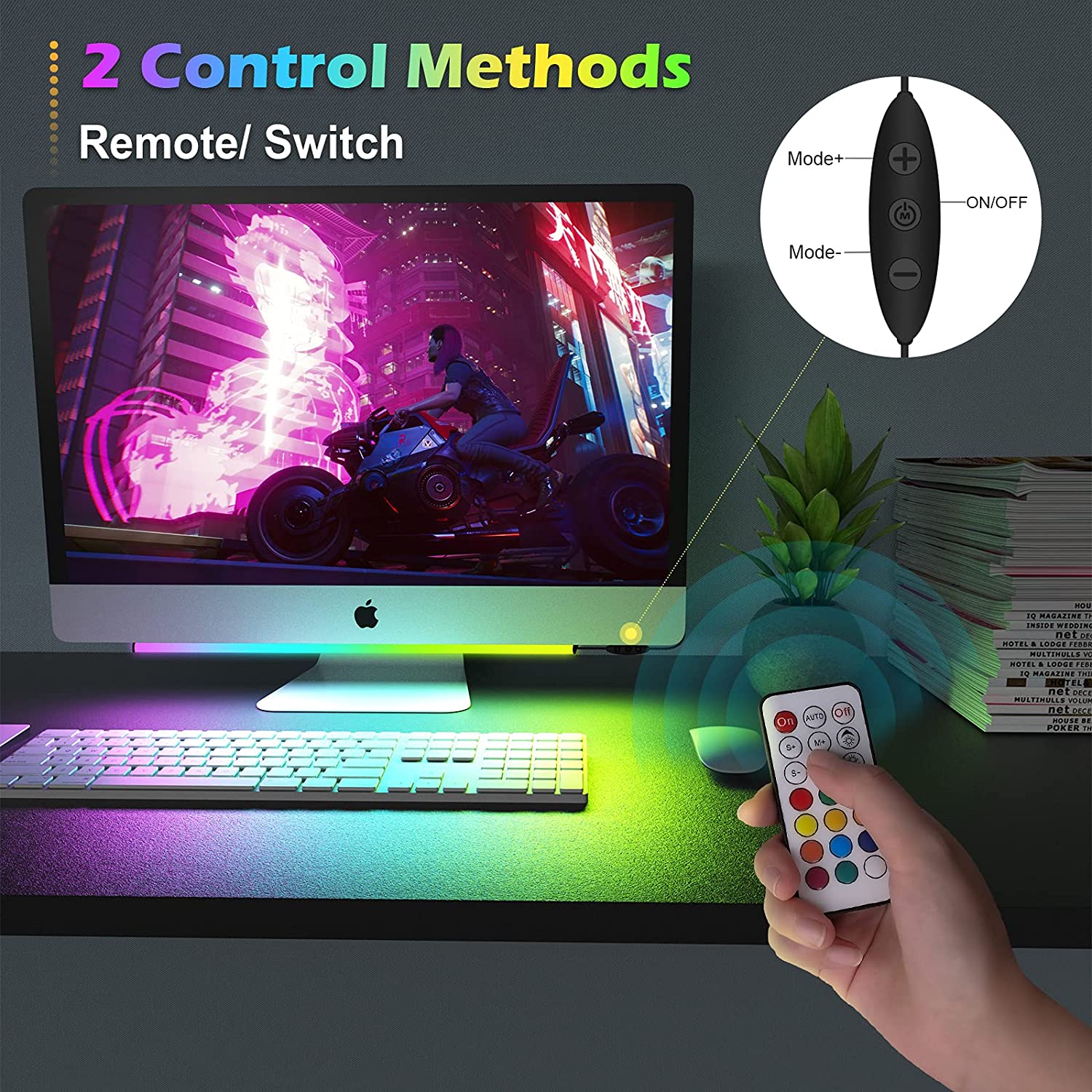 アンダーモニターライトバー RGB Dreamcolor ア - Desk Setup Gaming Pc のレビューと価格